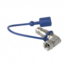 Showtec CO₂ 90° 3/8 to Q-lock Adapter male