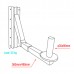 Showtec Adjustable Speaker Bracket 35mm Max load 30kg