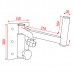 Showtec Mammoth Adjustable Speaker Bracket 35mm Max load 30kg