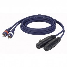 DAP FL25 - 2 RCA male L/R to 2 XLR/F 3P