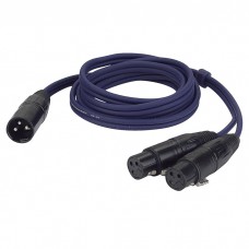 DAP FL38 - bal. XLR 3P, male to 2 x XLR 3P female