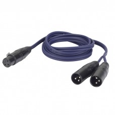 DAP FL39 - bal. XLR 3P, female to 2 x XLR 3P male