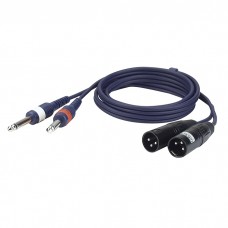 DAP FL44 - 2 unbal. Jack mono L/R to 2 XLR/M 3P