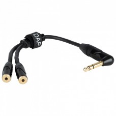 DAP FLA5 – right-angled male stereo jack to 2 female stereo mini-jack